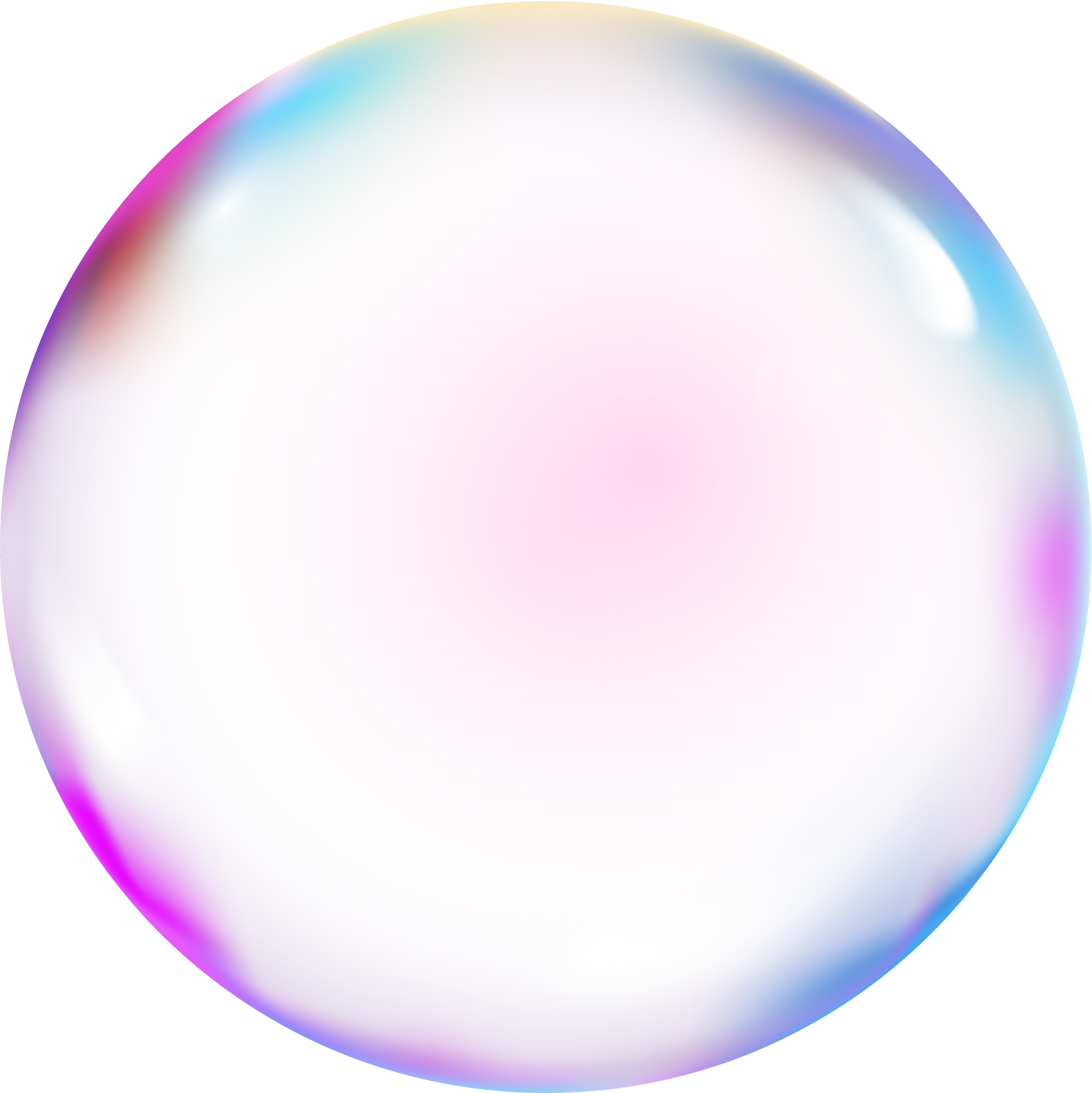 Transparent sphere bubble